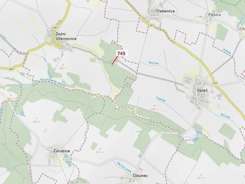 Dražba lesa, Dolní Vilémovice, 1957 m2