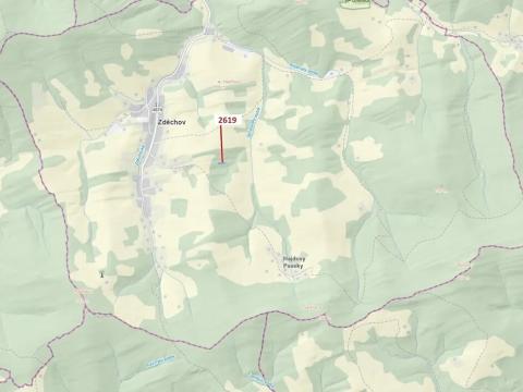 Dražba lesa, Zděchov, 867 m2