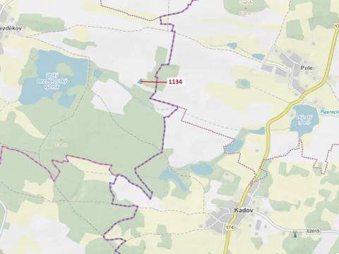 Dražba lesa, Hradiště, 1083 m2