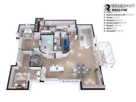 Prodej bytu 4+kk, Luhačovice, Masarykova, 180 m2