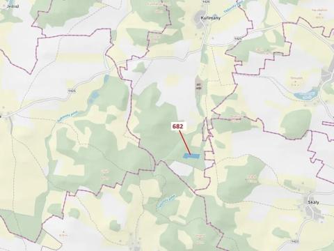 Dražba lesa, Kuřimany, 11584 m2