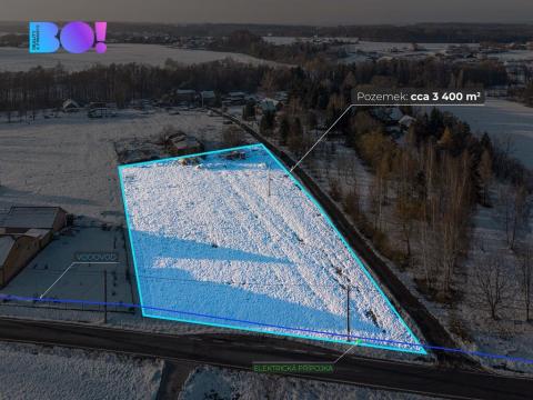 Prodej pozemku pro bydlení, Horní Bludovice, 3412 m2