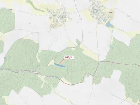 Dražba lesa, Psárov, 7607 m2