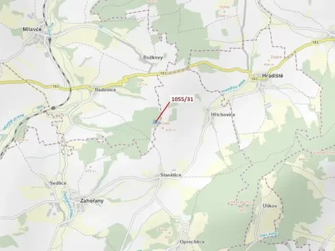 Dražba lesa, Milavče, 9168 m2