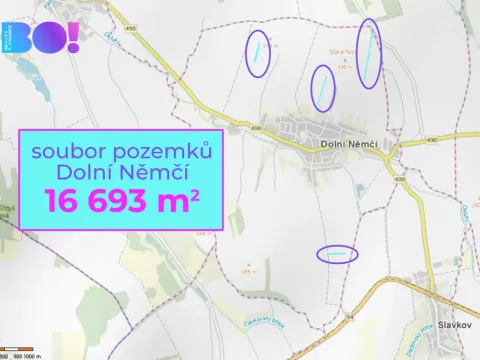 Prodej pole, Dolní Němčí, 16693 m2