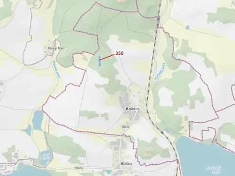 Dražba lesa, Kovčín, 3476 m2