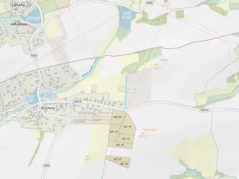 Dražba zahrady, Lešany, 524 m2