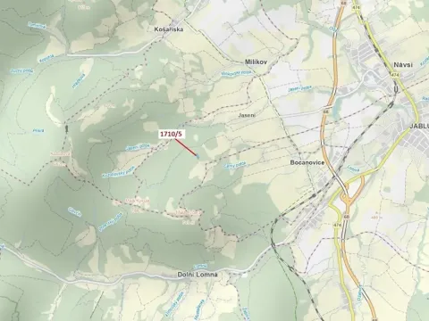 Dražba lesa, Návsí, 3528 m2