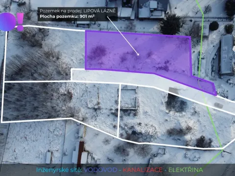 Prodej pozemku pro bydlení, Lipová-lázně, 901 m2