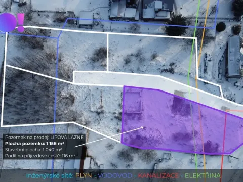 Prodej pozemku pro bydlení, Lipová-lázně, 1156 m2