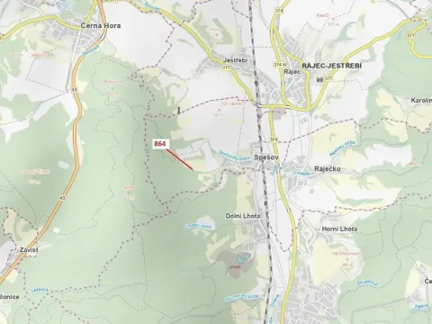 Dražba lesa, Spešov, 297 m2