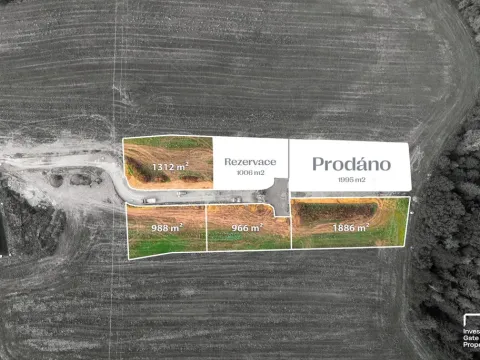 Prodej pozemku pro bydlení, Hůry, Lišovská, 1312 m2