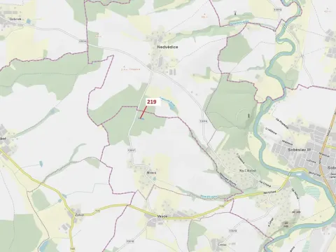 Dražba lesa, Vesce, 1673 m2