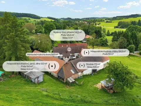 Prodej zemědělské usedlosti, Popovice, 718 m2