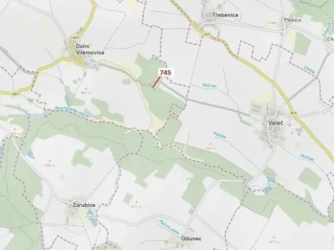 Dražba lesa, Dolní Vilémovice, 1957 m2