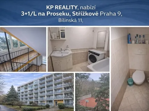 Pronájem bytu 3+1, Praha - Prosek, Bílinská, 60 m2