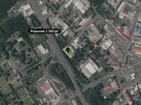 Prodej komerčního pozemku, Teplice, 1165 m2