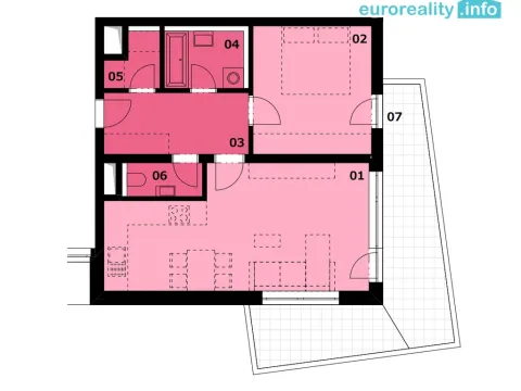 Prodej bytu 2+kk, Karlovy Vary, Sedlecká, 3184 m2
