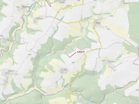 Dražba lesa, Čestín, 356 m2