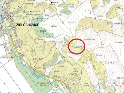 Prodej pole, Nosislav, 1542 m2