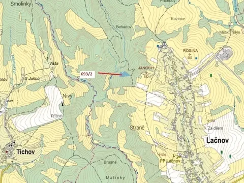 Dražba lesa, Lačnov, 7364 m2
