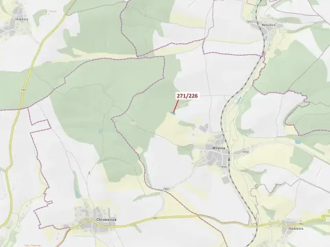 Dražba lesa, Milavče, 1643 m2