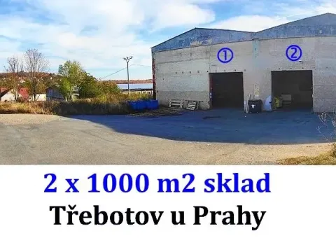 Pronájem skladu, Třebotov, Pod Vsí, 1000 m2