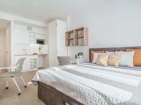 Pronájem bytu 1+kk, Praha - Vysočany, Lisabonská, 20 m2