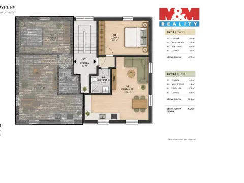 Prodej bytu 2+kk, Opočno, Nádražní, 47 m2