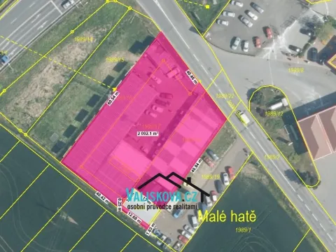 Prodej komerčního pozemku, Kroměříž, Stoličkova, 2200 m2
