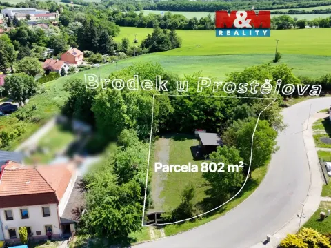 Prodej pozemku pro bydlení, Brodek u Prostějova, Husova, 802 m2