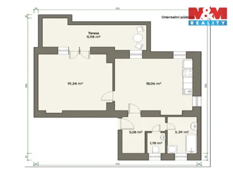 Prodej bytu 2+kk, Mladá Boleslav - Mladá Boleslav II, Nerudova, 50 m2