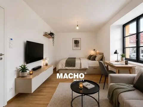 Pronájem bytu 1+kk, Praha, Bělehradská, 26 m2