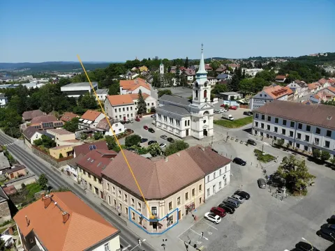 Prodej obchodního prostoru, Příbram, náměstí J. A. Alise, 49 m2