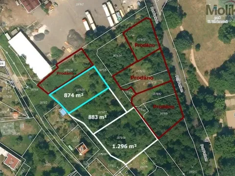 Prodej pozemku pro bydlení, Krupka, Prokopská, 874 m2