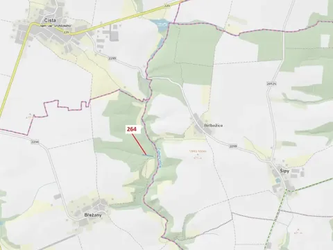 Dražba pozemku, Břežany, 854 m2