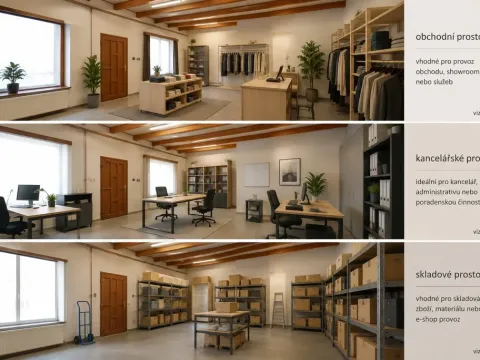 Pronájem obchodního prostoru, Sulislav, 55 m2