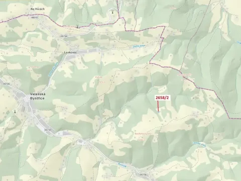 Dražba louky, Valašská Bystřice, 465 m2