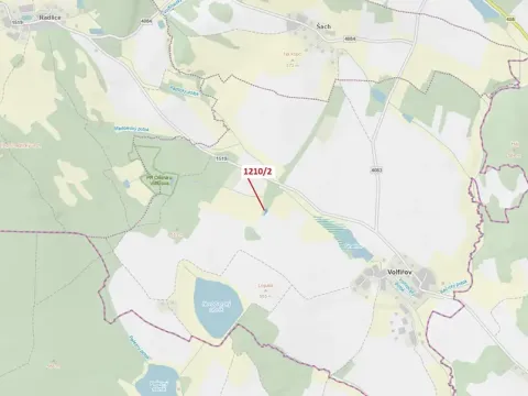 Dražba lesa, Volfířov, 705 m2