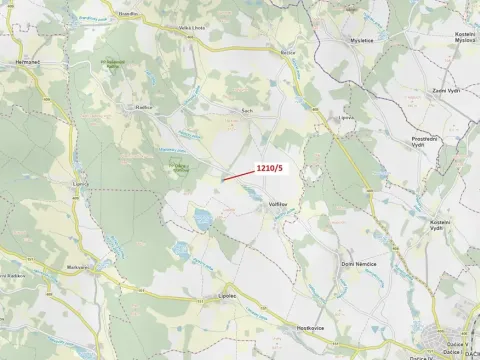 Dražba lesa, Volfířov, 3832 m2