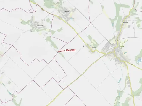 Dražba lesa, Morašice, 1049 m2