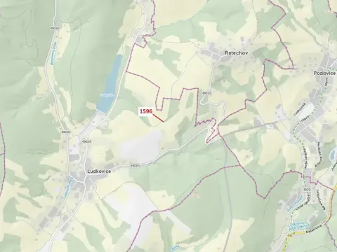 Dražba pozemku, Ludkovice, 140 m2