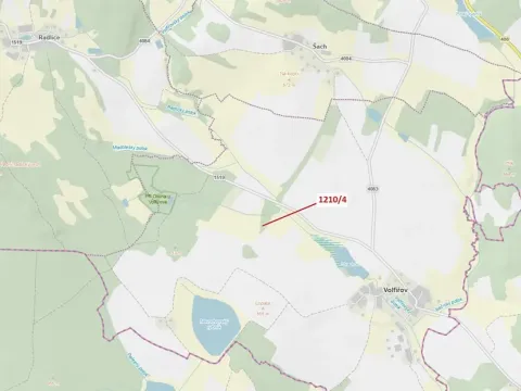 Dražba lesa, Volfířov, 7 m2
