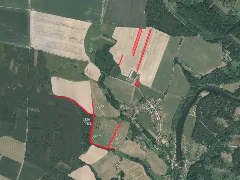 Prodej pole, Dobronice u Bechyně, 10556 m2