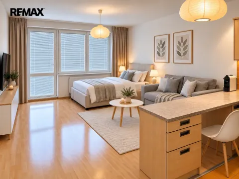 Pronájem bytu 1+kk, Praha - Hostavice, U Hostavického potoka, 40 m2