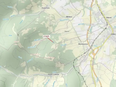 Dražba lesa, Návsí, 3528 m2