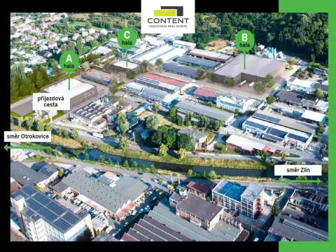 Pronájem skladu, Zlín, Rybníky V, 6800 m2