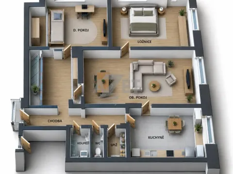 Prodej bytu 3+1, Karviná - Nové Město, tř. Osvobození, 75 m2